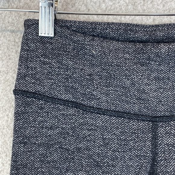 Lululemon Wunder Under Herringbone leggings size 2 Black Swan colorway inseam 26 - Picture 3 of 9